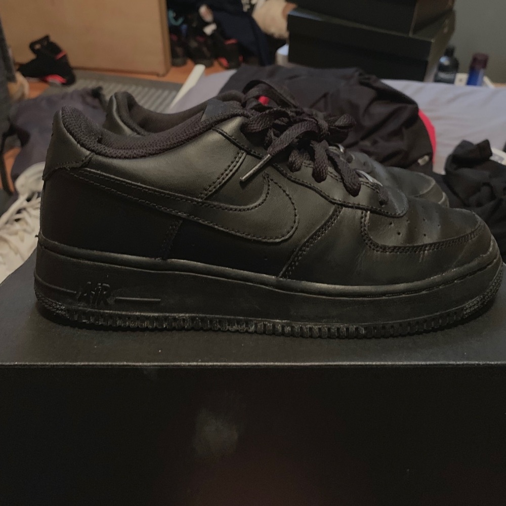 Nike Black air force ones
